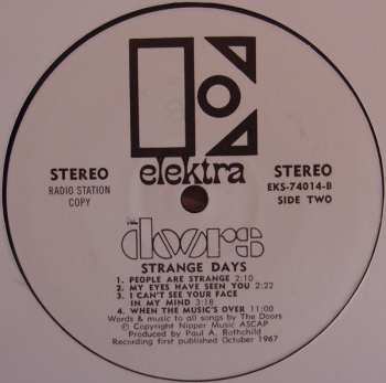 LP The Doors: Strange Days BOOTLEG 370572