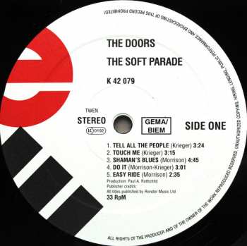 LP The Doors: The Soft Parade 33295