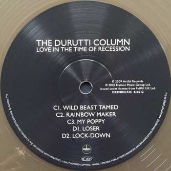 2LP The Durutti Column: Love In The Time Of Recession CLR 59400