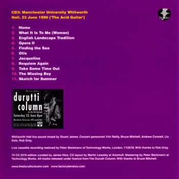 3CD/Box Set The Durutti Column: Obey The Time DLX 277181