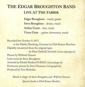 CD The Edgar Broughton Band: Live In Hamburg (The Fabrik Concert 1973) 307137