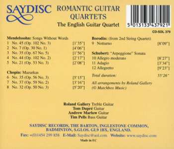 Album The English Guitar Quartet: Romantic Guitar Quartets