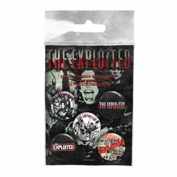 Merch The Exploited: Súprava Odznakov The Exploited Button Badge Set 1