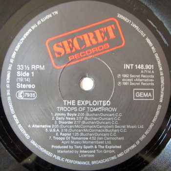 LP The Exploited: Troops Of Tomorrow