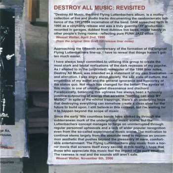 CD The Flying Luttenbachers: Destroy All Music Revisited 91137