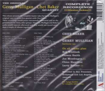 2CD The Gerry Mulligan Chet Baker Quartet: Complete Recordings (Master Takes) 185996