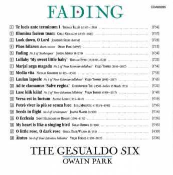 CD The Gesualdo Six: Fading 154799