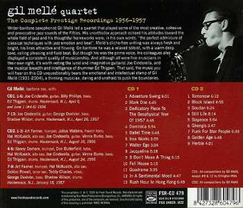 2CD The Gil Melle Quartet: The Complete Prestige Recordings 1956-1957 306604