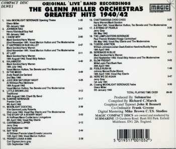 CD The Glenn Miller Orchestra: Greatest Hits 'Live' 1940/42 266018