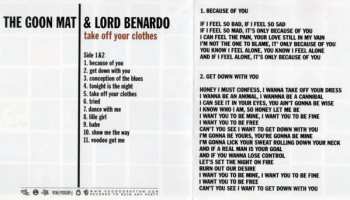 LP/CD The Goon Mat And Lord Benardo: Take Off Your Clothes 449858