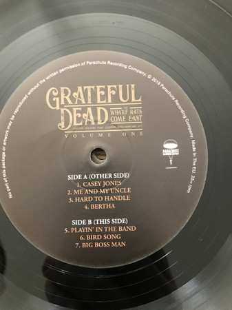 2LP The Grateful Dead: The Wharf Rats Come East - Capitol Theatre, Port Chester, 20th February 1971 - Volume One 420229