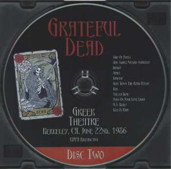 2CD The Grateful Dead: Greek Theatre, Berkeley, CA. June 22nd, 1986 253841