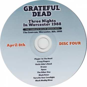 6CD The Grateful Dead: Three Nights In Worcester 1988 233336