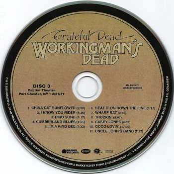 3CD The Grateful Dead: Workingman's Dead LTD | DLX 40791