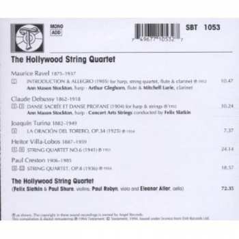 CD The Hollywood String Quartet: Ravel · Debussy · Turina · Villa-Lobos · Creston 438038