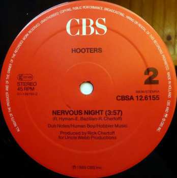 LP The Hooters: All You Zombies / Nervous Night 110532