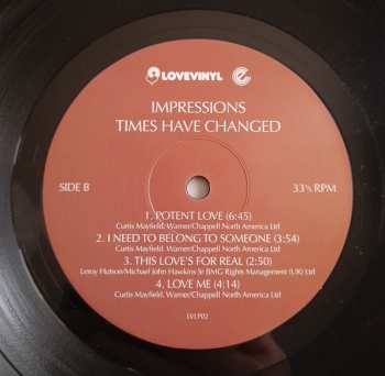 LP The Impressions: Times Have Changed 363940
