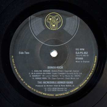 LP The Incredible Bongo Band: Bongo Rock 530791
