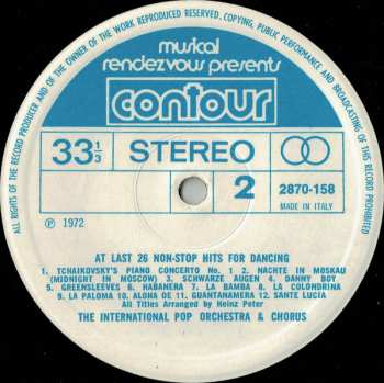 LP The International Pop Orchestra & Chorus: At Last 26 Non-Stop Hits For Dancing