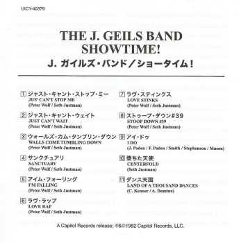 CD The J. Geils Band: Showtime! LTD 491196