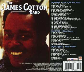 3CD The James Cotton Band: Live And On The Move / High Energy / 100% Cotton 157394