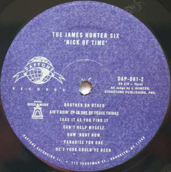 LP The James Hunter Six: Nick Of Time 60706