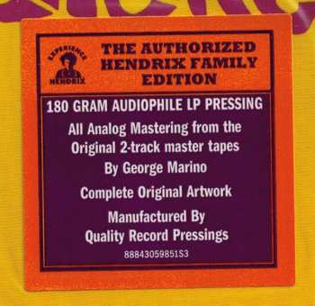 LP The Jimi Hendrix Experience: Are You Experienced