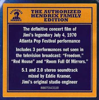 DVD The Jimi Hendrix Experience: Electric Church (Atlanta Pop Festival July 4, 1970) 10893