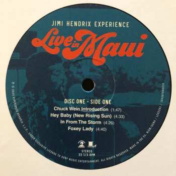 3LP/Blu-ray The Jimi Hendrix Experience: Live In Maui LTD 419742