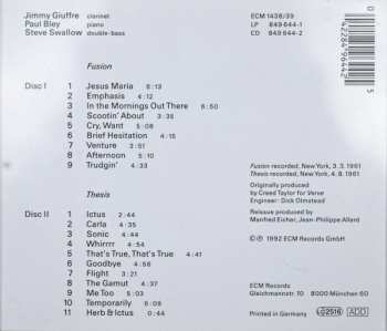 2CD The Jimmy Giuffre Trio: 1961 118068