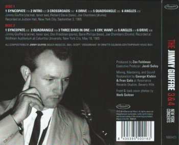 2CD The Jimmy Giuffre Trio: New York Concerts 117894