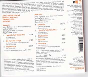 CD The John Coltrane Quartet: Newport, New York, Alabama, 1963 Revisited 153209