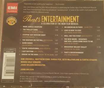 CD The John Wilson Orchestra: That's Entertainment: A Celebration Of The MGM Film Musical 118029