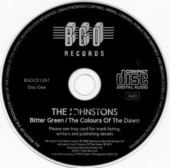 2CD The Johnstons: Bitter Green/Colours of the Dawn/If I Sang My Song + Bonus Tracks 308328