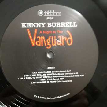 LP The Kenny Burrell Trio: A Night At The Vanguard LTD 512541