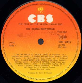 LP De Kilima Hawaiians: The Best Of The Kilima Hawaiians 534432