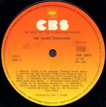 LP De Kilima Hawaiians: The Best Of The Kilima Hawaiians 534432