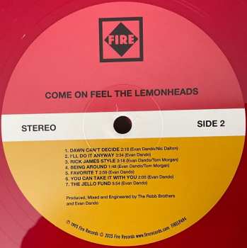 2LP The Lemonheads: Come On Feel The Lemonheads CLR 438398
