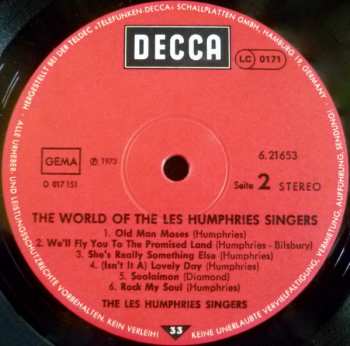 LP Les Humphries Singers: The World Of The Les Humphries Singers 434777