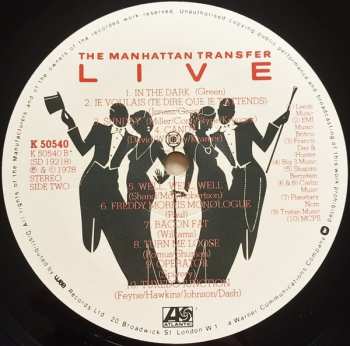 LP The Manhattan Transfer: Live