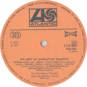 LP The Manhattan Transfer: The Best Of The Manhattan Transfer 42046