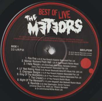 LP The Meteors: Best Of Live 83752