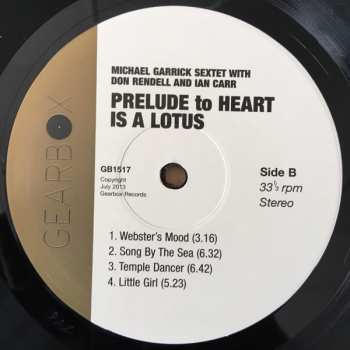 LP The Michael Garrick Sextet: Prelude To Heart Is A Lotus 308304