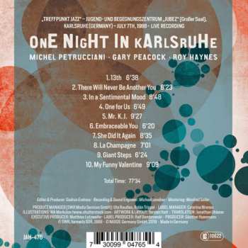 CD The Michel Petrucciani Trio: One Night In Karlsruhe 190891
