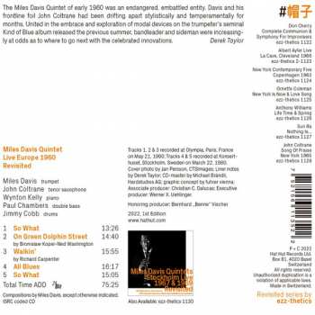 CD The Miles Davis Quintet: Live Europe 1960 378405