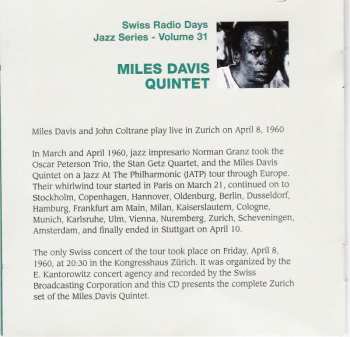 CD The Miles Davis Quintet: Zurich 1960 518899