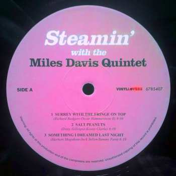 LP The Miles Davis Quintet: Steamin' With The Miles Davis Quintet LTD 324055