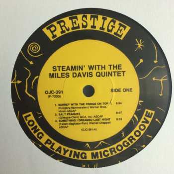 LP The Miles Davis Quintet: Steamin' With The Miles Davis Quintet 321113