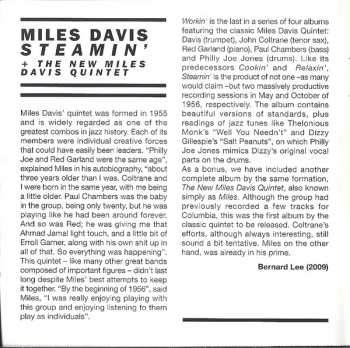 CD The Miles Davis Quintet: Miles / Steamin' With The Miles Davis Quintet 96756