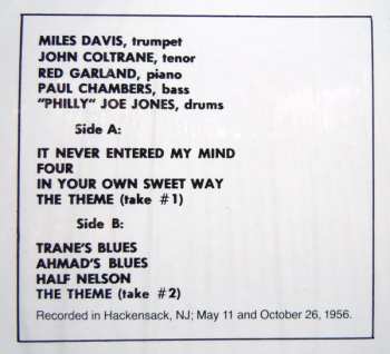 LP The Miles Davis Quintet: Workin' With The Miles Davis Quintet 442171